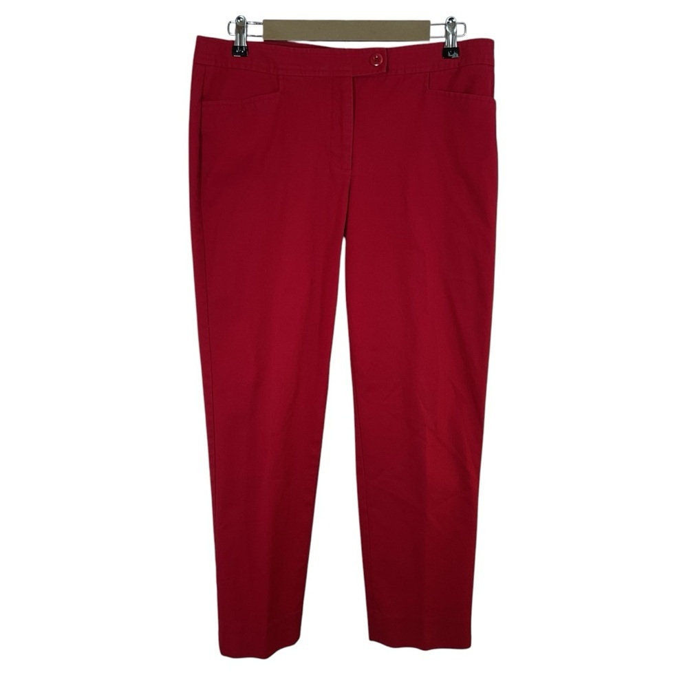 Talbots Hampshire Women’s Red Cropped Trousers.  Size 10